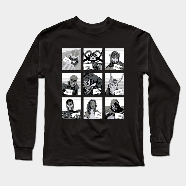 Villains Marv Jail Long Sleeve T-Shirt by Edwoody